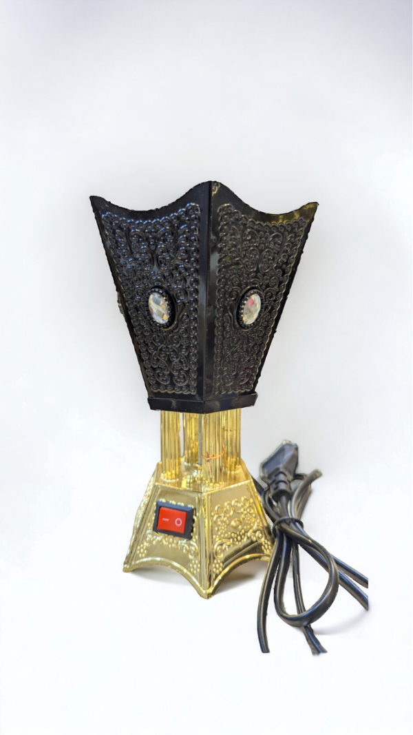 Electric Black and Gold Bakhoor Burner