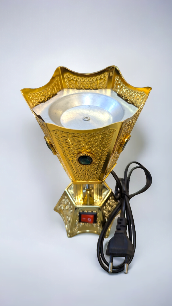 Electric Black and Gold Bakhoor Burner - Image 4