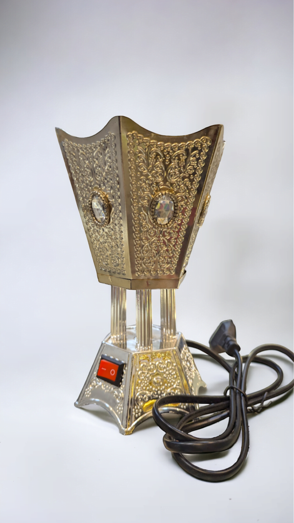 Electric Black and Gold Bakhoor Burner - Image 5