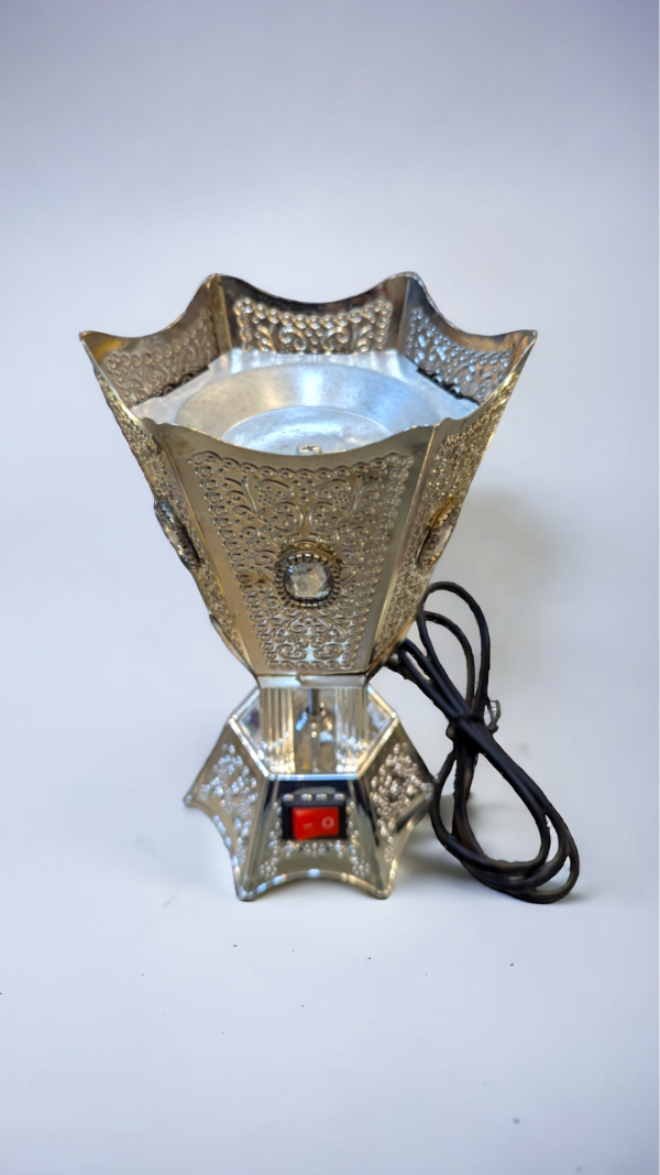 Electric Black and Gold Bakhoor Burner - Image 6